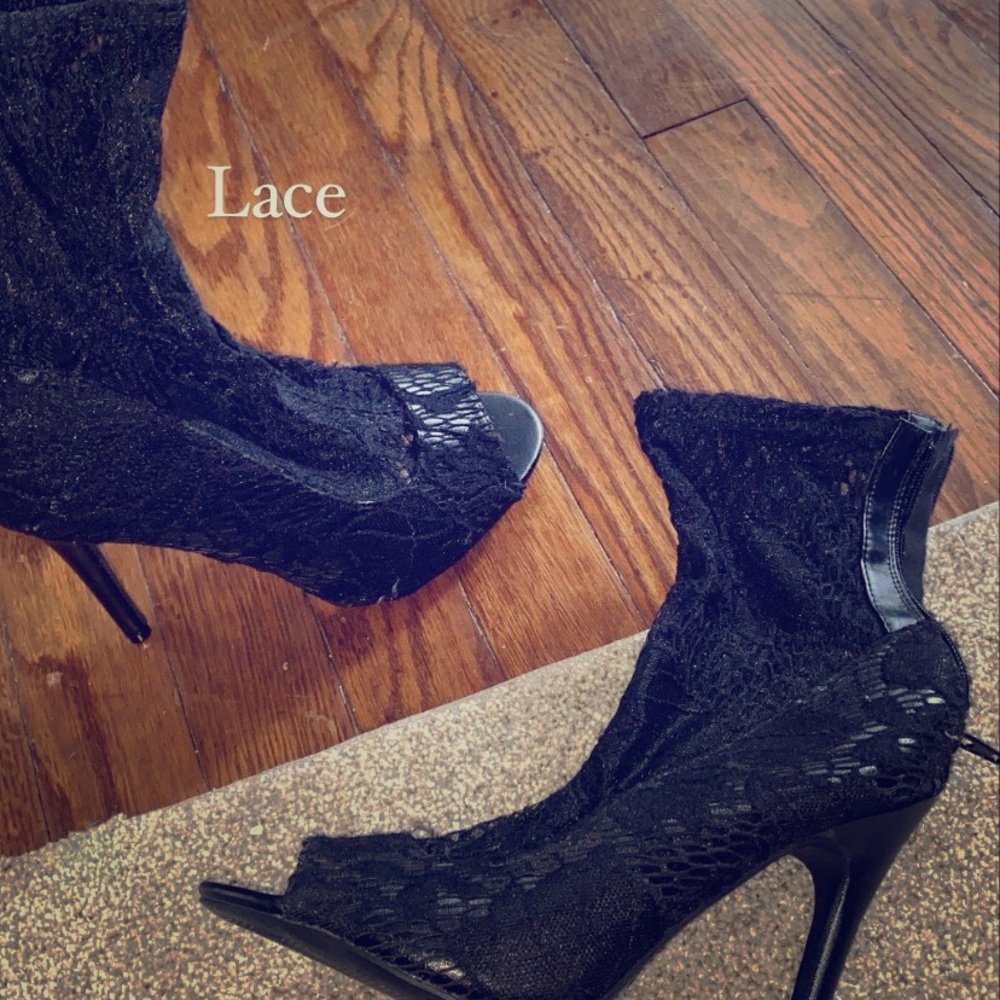 Lace heels